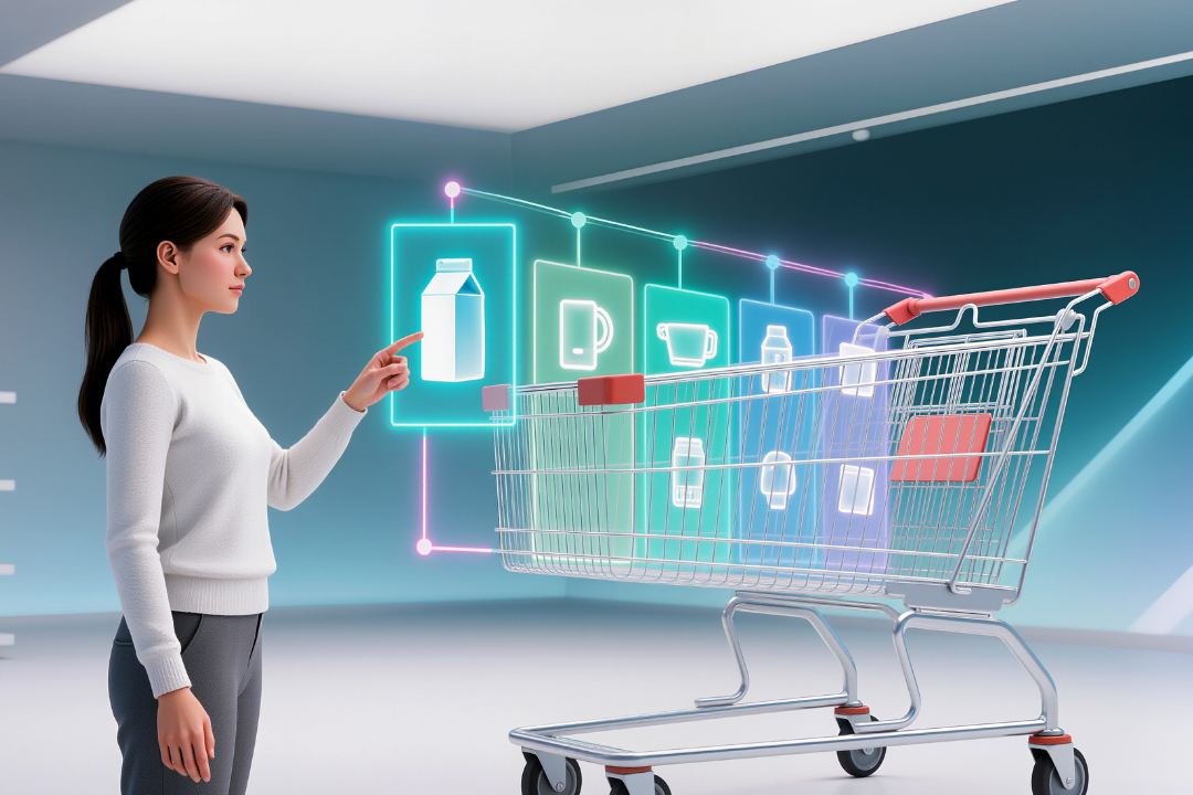A visual representation of modern brand experiences in 2025, featuring personalization, emotion, and immersive digital interactions.